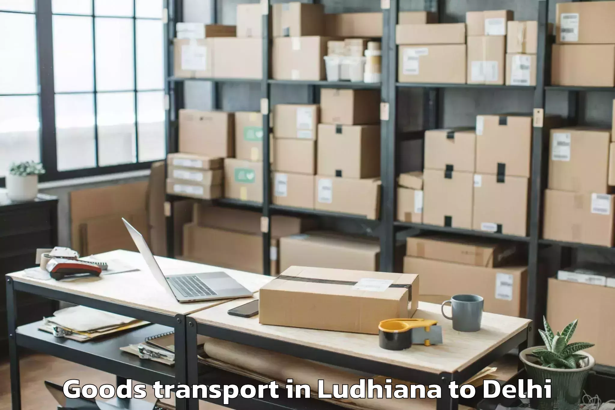 Top Ludhiana to Sarojini Nagar Goods Transport Available